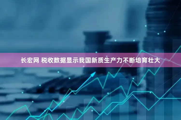 长宏网 税收数据显示我国新质生产力不断培育壮大