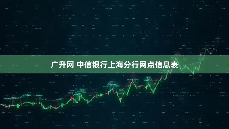 广升网 中信银行上海分行网点信息表